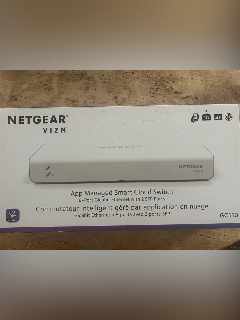 NETGEAR VIZN White and Gray App-Managed Smart Cloud Switch